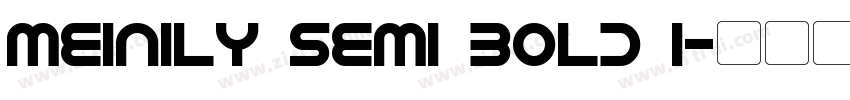 Meinily Semi Bold I字体转换